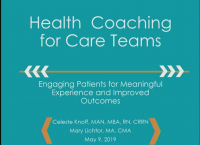 Health Coaching for Care Teams: Engaging Patients for Meaningful Experience and Improved Outcomes  icon