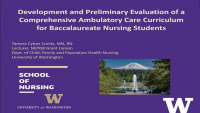 Development and Preliminary Evaluation of a Comprehensive Ambulatory Care Curriculum for Baccalaureate Nursing Students