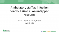 Ambulatory Care Staff as Infection Control Liaisons: An Untapped Resource icon