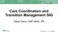Care Coordination and Transition Management SIG icon