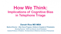 How to Think Better: Implications of Cognitive Bias in Telephone Triage