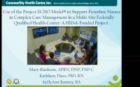 Use of the Project ECHO Model to Support Frontline Nurses in Complex Care Management in a Multi-Site Federally Qualified Health Center: HRSA-Funded Project