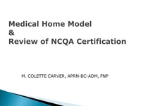 Medical Home Model and Review of the NCQA Certification icon