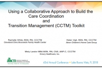 Using a Collaborative Approach to Build the Care Coordination and Transition Management (CCTM) Toolkit icon