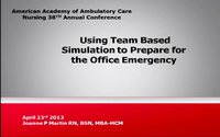 Using Team-Based Simulation to Prepare for the Office Emergency icon