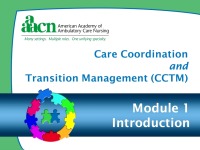 Module 1: Care Coordination and Transition Management: Introduction  icon