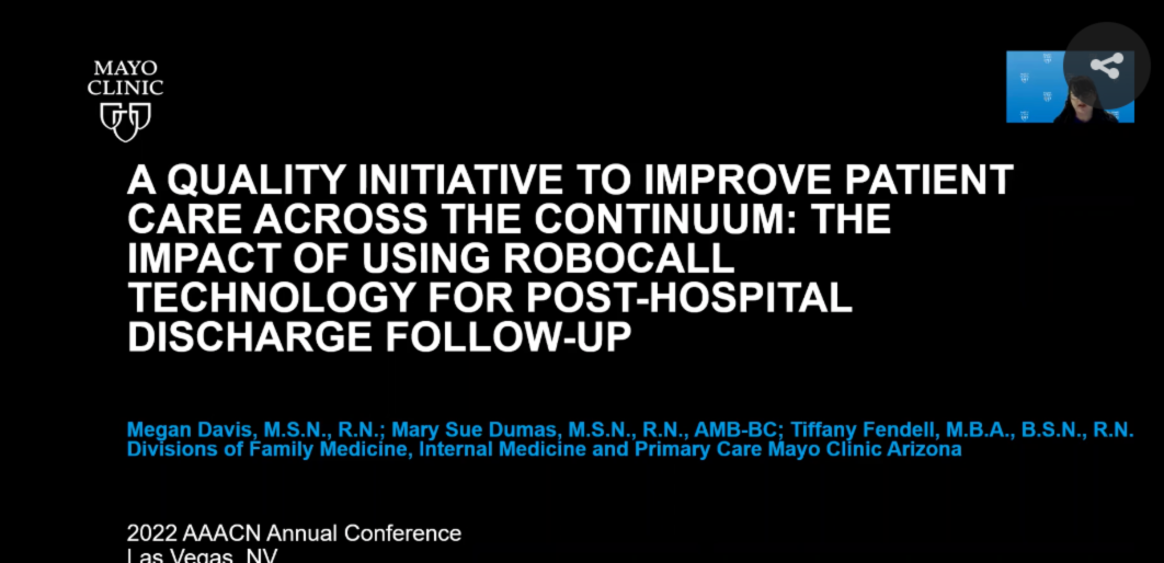 A Quality Initiative to Improve Patient Care Across the Continuum: The Impact of Utilizing Robocall Technology Post-Hospital Discharge Follow-Up icon