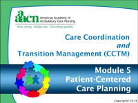 Module 5: Care Coordination and Transition Management: Patient-Centered Care Planning icon