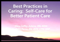 Best Practices in Nursing: Self Care for Better Patient Care icon