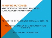 Achieving Outcomes: A Partnership between RNs, Managers, Educators, and Physicians icon