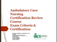 Ambulatory Care Nursing Certification Review Course icon