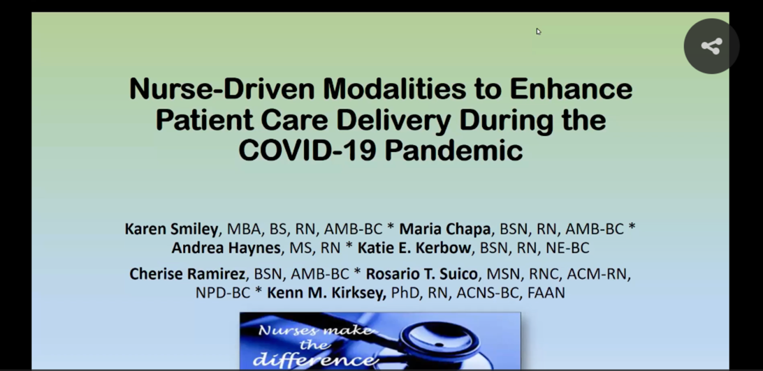Nurse-Driven Modalities to Enhance Patient Care Delivery during the COVID-19 Pandemic