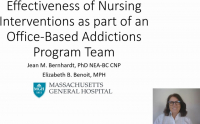Effectiveness of Nursing Interventions as Part of an Office-Based Addiction Program Team icon