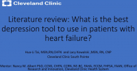 Literature Review: What Is the Best Depression Tool to Use in Patients with Heart Failure?