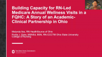 Building Capacity for RN-Led Medicare Annual Wellness Visits in a Federally Qualified Health Center: A Story of an Academic-Clinical Partnership in Ohio