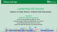 Inspire to Take Action: A Book Club Discussion (Leadership SIG) icon