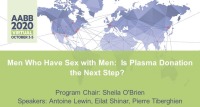 AM20-90: Men Who Have Sex with Men: Is Plasma Donation the Next Step?