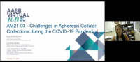 AM21-03: Challenges in Apheresis Cellular Collections during the COVID-19 Pandemic
