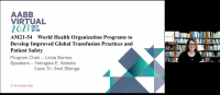 AM21-54: World Health Organization Programs to Develop Improved Global Transfusion Practices and Patient Safety