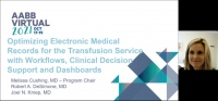 AM21-65: Optimizing Electronic Medical Records for the Transfusion Service with Workflows, Clinical Decision Support and Dashboards