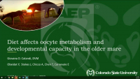 Diet Affects Oocyte Metabolism and Developmental Capacity in the Older Mare icon