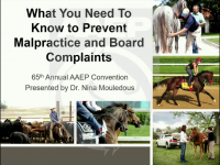 What You Need to Know to Prevent Malpractice and Board Complaints in Equine Practice icon