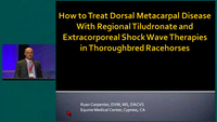 How to Treat Dorsal Metacarpal Disease with Regional Tiludronate and Extracorporeal Shock Wave Therapies in Thoroughbred Racehorses icon