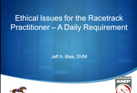 Ethical Issues for the Racetrack Practitioner: A Daily Requirement icon