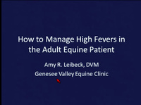 How to Manage High Fevers in the Adult Equine Patient icon