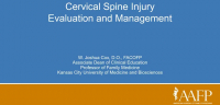 Cervical Spine Disorders Evaluation and Management icon