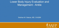 Lower Body Disorders Evaluation and Management: Ankle icon