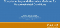 Complementary Alternative Medicine for Musculoskeletal Conditions icon