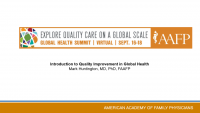 Introduction to Quality Improvement in Global Health icon