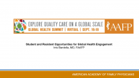 Student and Resident Opportunities for Global Health Engagement icon