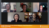 Health Equity Across the African Diaspora: Panel Discussion / Health Equity Q&A icon