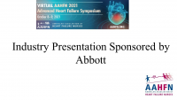 Industry Presentation Sponsored by Abbott Utilizing CardioMEMS™ HF System to Trigger Advanced Heart Failure Evaluation icon
