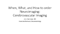 When, What and How to Order Neuroimaging - CV icon