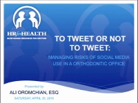 To Tweet or Not to Tweet: Managing Legal Risks of Social Media Use in an Orthodontic Practice icon