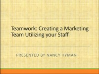 Teamwork: Creating a Marketing Team Utilizing Your Staff icon