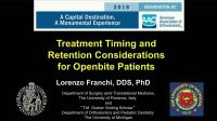 2018 AAO Annual Session - Treatment Timing and Retention Considerations for Openbite Patients