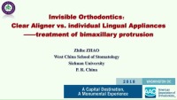 2018 AAO Annual Session - Invisible Orthodontic Appliances: Clear Aligner vs. Individual Lingual System