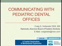 2018 AAO Annual Session - Communicating with Pediatric Dental Offices