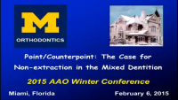 Point/Counterpoint: The Case for Non-extraction in the Mixed Dentition