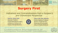 Surgery First: Indications and Contraindications from the Surgeon’s and Orthodontist’s Perspectives icon