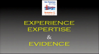Experience, Expertise and Evidence
