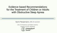 Evidence-based Recommendations for the Treatment of Children or Adults with Obstructive Sleep Apnea