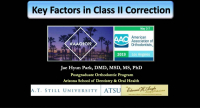 Key Factors in Class II Correction