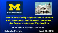 Rapid Maxillary Expansion in Mixed Dentition and Adolescent Patients: An Evidence-based Approach