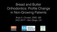 Bread and Butter Orthodontics: Facial Change in Non-Growing Patients