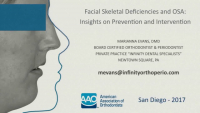 Facial Skeletal Deficiencies and OSA: Insights on Prevention and Intervention
